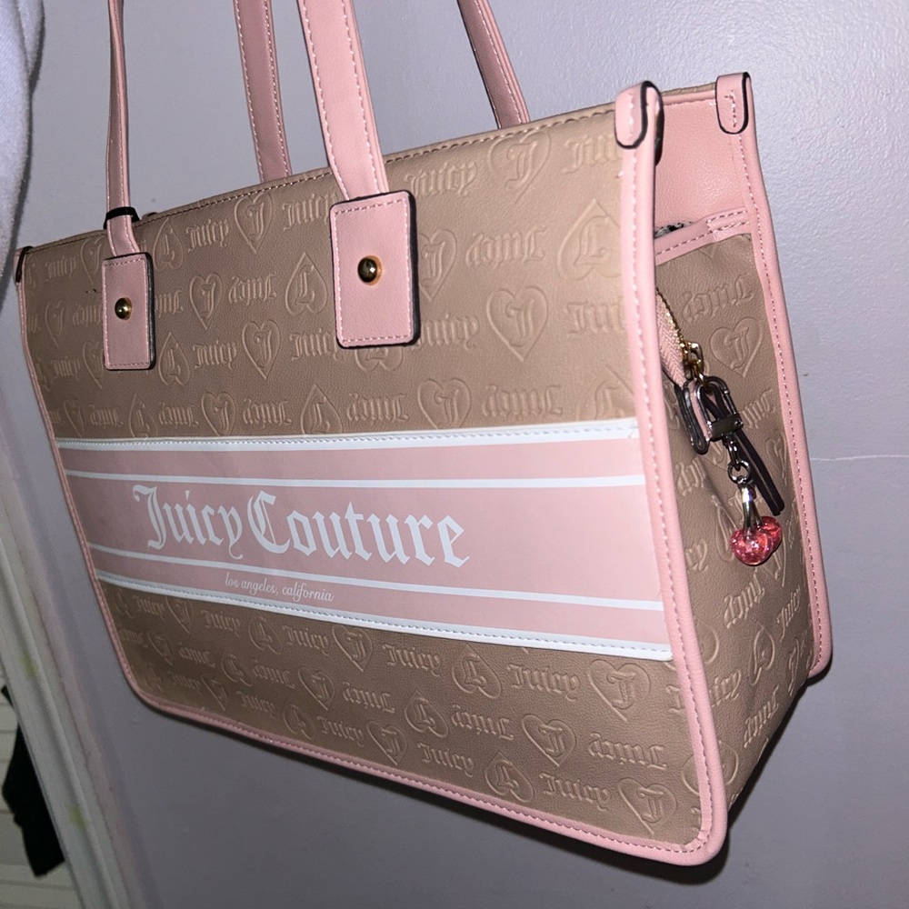 Juicy Couture Pink and Tan Women's Bag